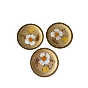 Vintage Hearthside Dogwood Salad Plates Set of 3 Hand Painted Japan 7.5”